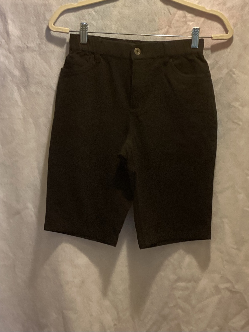Denim&Co Black Women's Bermuda Shorts